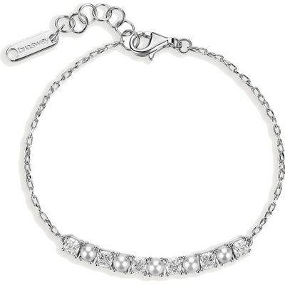 BROSWAY strieborný náramok Fancy Infinite White BWFIW172