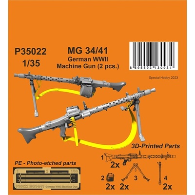 Special Hobby MG 34/41 German WWII Machine Gun 1:35