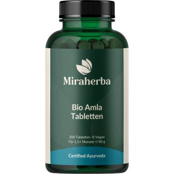 Miraherba Органични таблетки Амла - 200 таблетки