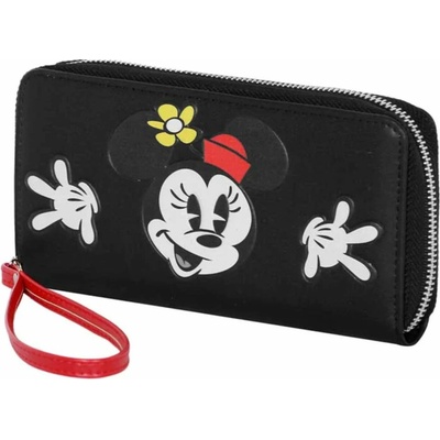 CurePink Dámská peněženka psaníčko Disney Mickey Mouse Minnie Mouse