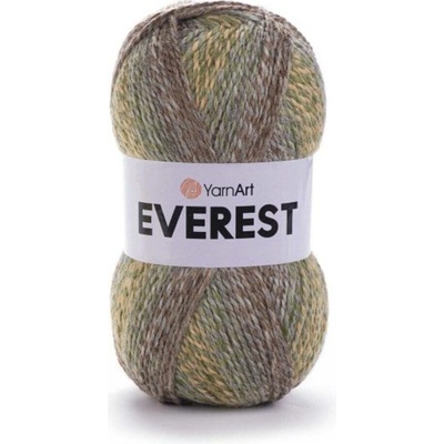 Yarn Art příze Everest 7050 béžová, zelená, šedá