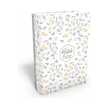 Bible Segond 21 Journal de Bord, couverture souple, Vivella blanc avec motifs dorés | Segond 21