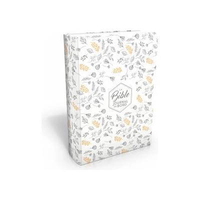 Bible Segond 21 Journal de Bord, couverture souple, Vivella blanc avec motifs dorés | Segond 21