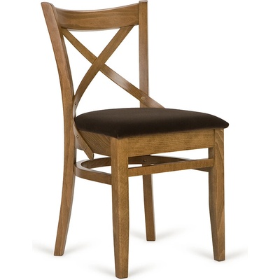 Paged Classic A-5245 Seat Uph Back Wood buk morený / látka kat. 1