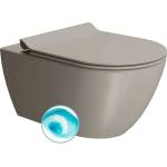 SAPHO GSI Color Elements - Висяща тоалетна Pura, система за изплакване Swirlflush, цвят „тортора дуал-мат 881505 (881505)