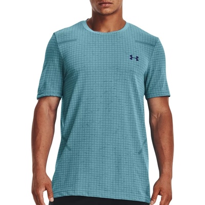 Under Armour Тениска Under Armour UA Seamless Grid SS-BLU 1376921-433 Размер S