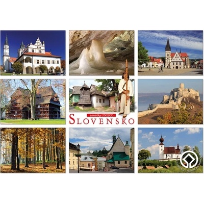 Pohľadnica A5 Slovensko pamiatky UNESCO