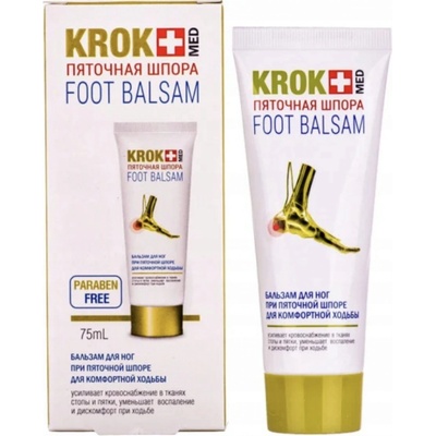 KROK MED Balzám na nohy "Patní ostruha" pro pohodlnou chůzi 75 ml