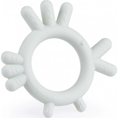 GiliGums silikon Chicken Teether sv. mátová 1 ks