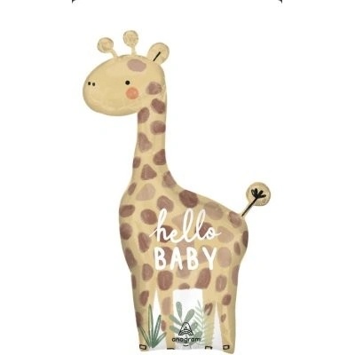 Anagram Žirafa Hello baby 63x106cm fóliový balónek