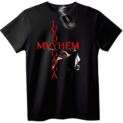 NOONEBRAND Тениска Lady Gaga Хаос - XS, White