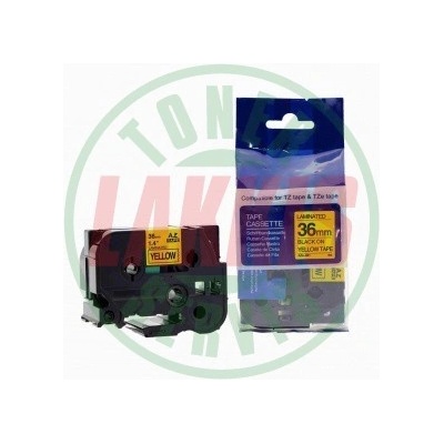 Lakkis BROTHER TZE-661 36 mm žlutá černý tisk - kompatibilní