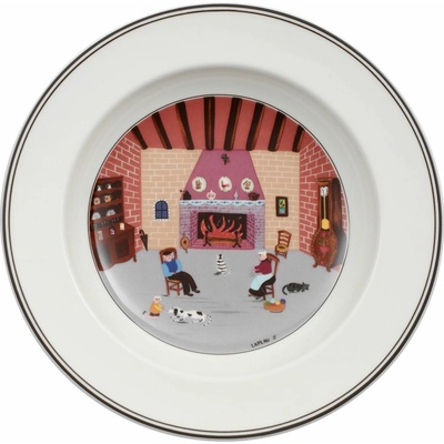 Villeroy & Boch 10-2337-2706 Hluboký talíř Design Naif Fireplace 21 cm