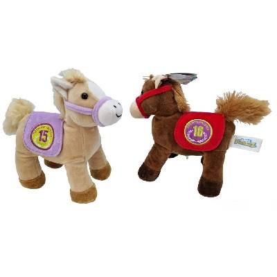 Plyšový dostihový koník so zvukom 22cm - 3