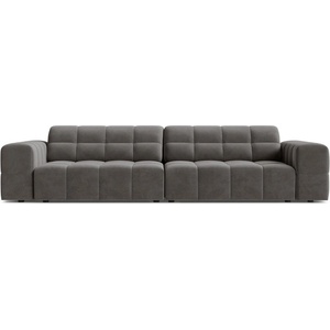 Cosmopolitan Design Сив кадифен диван 252 cm Chicago - Cosmopolitan Design (COS_4S_51_F1_CHICAGO5)