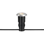 Markslöjd 107716 - LED външно вградено осветително тяло GARDEN24 0, 8W/24V IP44 черно/матов хром (ML1708)