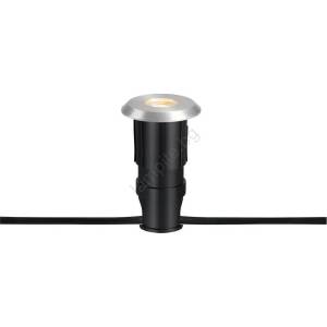 Markslöjd 107716 - LED външно вградено осветително тяло GARDEN24 0, 8W/24V IP44 черно/матов хром (ML1708)