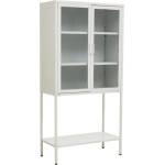 Premier Housewares Бяла стоманена витрина 75x150x35 cm Acier - Premier Housewares (2406593)