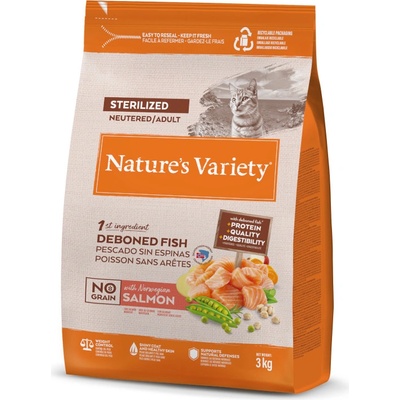 Natures Variety No Grain Sterilized nórsky losos 7 kg
