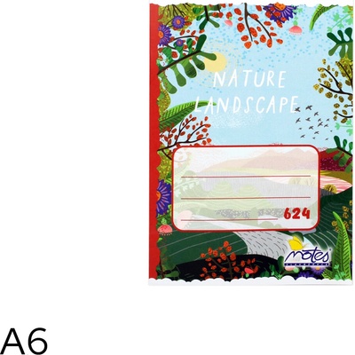 NOTES Sešit 624 A6 linka bezdřevý