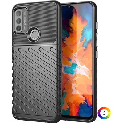 Motorola Moto G50 Удароустойчив Twill Texture Калъф и Протектор