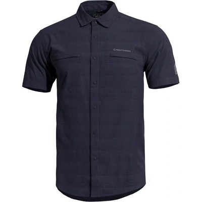 Pentagon košela s krátkym rukávom Ripple midnight blue