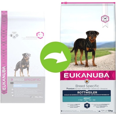 Eukanuba Adult Breed Specific Rottweiler 2 x 12 kg