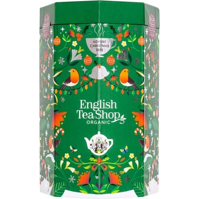 English Tea Shop Vánoční stromeček bio čajový adventní kalendář - 25 pyramidových sáčků