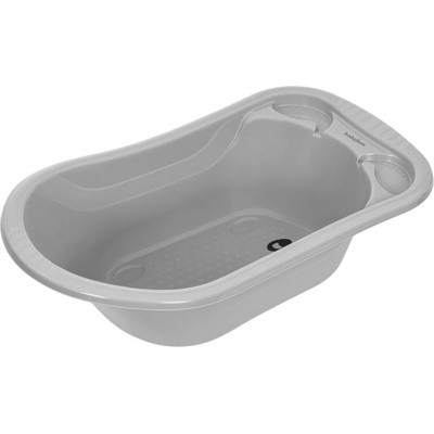 BabyJem Бебешка вана със сифон BabyJem - 50 l, Soft Grey (241)