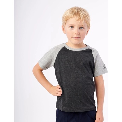 Kappa LOGO CAFY triko JR tmavě šedá