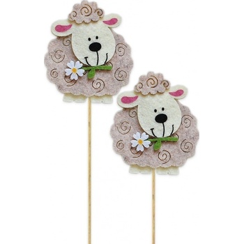 Beránek filc zápich 30cm bílá