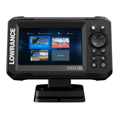 Lowrance eagle 5 se sondou 83/200 hdi + baterie a nabíječka
