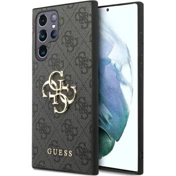 Image 1 of GUESS Гръб Guess PU 4G Metal Logo Case за Samsung Galaxy S22 Ultra - Сив