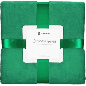 Springos Deka polyester zelená 200x220