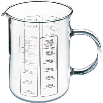odměrka 0,5l sklo,stupnice