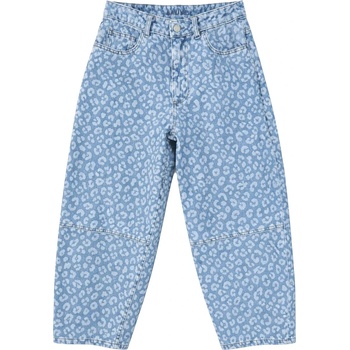 Mazine Дамски дънки Mazine Women's Printed Barrel Leg Denim Pants Jeans - Light Blue Wash (111-2005-0112)