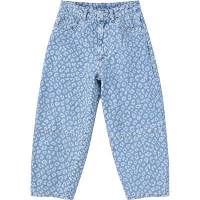 Mazine Дамски дънки Mazine Women's Printed Barrel Leg Denim Pants Jeans - Light Blue Wash (111-2005-0112)