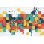 DIMEX ART Флизелинов фототапет абстрактни квадрати 375 x 250 см