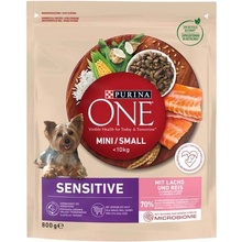 Purina One MINI Dog Sensitive s lososom 0,8 kg