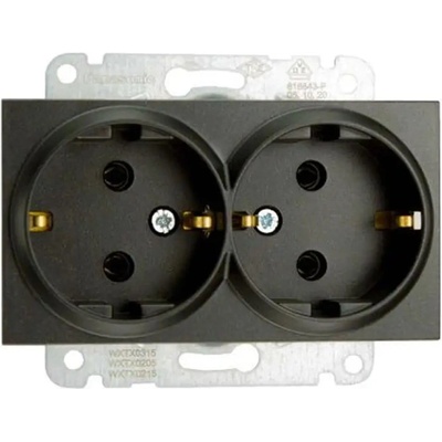 Panasonic КОНТАКТ ДВОЕН ЧЕРЕН panasonic karre plus (8681224898974)