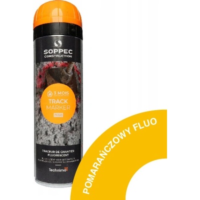 SOPPEC Značkovací sprej TrackMarker fluorescentný oranžový 500ml trvanlivosť 3 mesiace