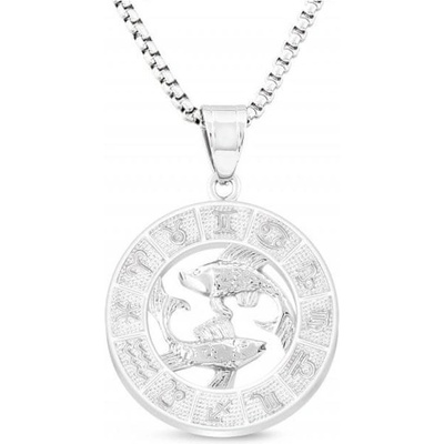 Biju Řetízek z chirurgické oceli + přívěsek znamení ryby 3001399