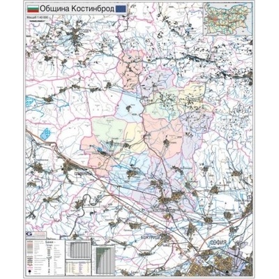 Mapmedia Карта на община Костинброд
