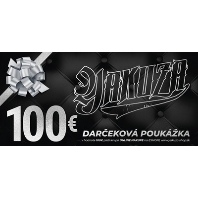 Darčeková poukážka v hodnote 100 € pre nákup v eshope Hodnota: 100 €, Použitie: v eshope