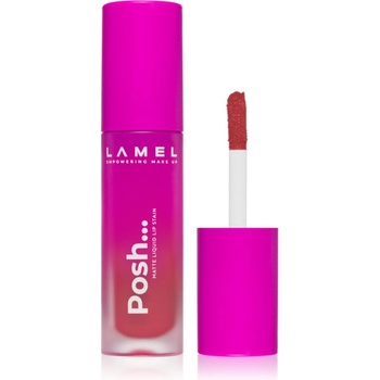 LAMEL Posh Matte Liquid Lip Stain дълготрайно матово течно червило цвят 405 4 гр