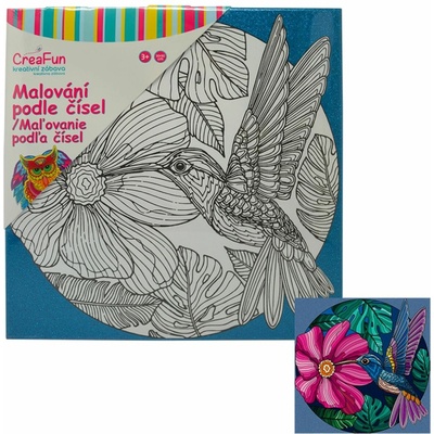 Malování na plátno Kolibřík 30 x 30 cm