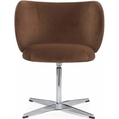 Ferm Living Rico Swivel Rich velvet soft brown