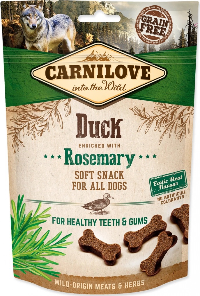 Carnilove Dog Semi Moist Snack Duck enriched with Rosemary 200 g Carnilove Dog Semi Moist Snack Duck enriched with Rosemary 200 g