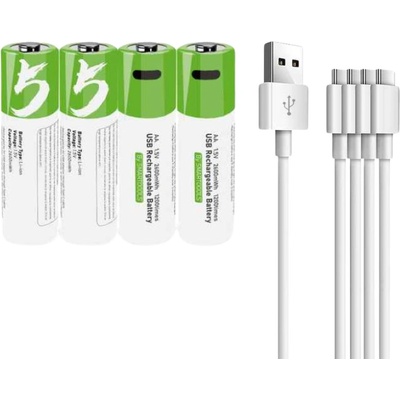 Smartoools 2600mWh USB-C dobíjanie 661384 4 ks