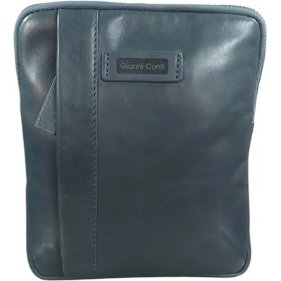 Gianni Conti kožená pánská crossbody modrá 6052811 blue